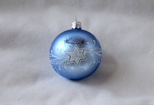 Vánoční hvězda se jménem, světle modrá
